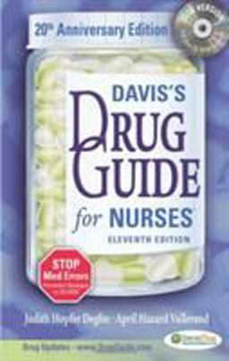 Davis's Drug Guide for Nurses 11th 9780803619111 Front Cover