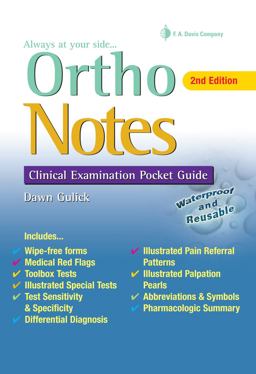 Ortho Notes Clinical Examination Pocket Guide 2nd 9780803620674 Front Cover