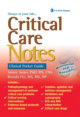 Critical Care Notes Clinical Pocket Guide  9780803620841 Front Cover