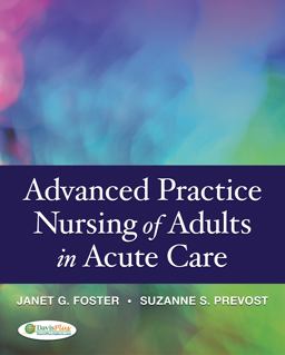 Advanced Practice Nursing of Adults in Acute Care  9780803621626 Front Cover