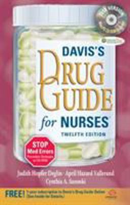 Davis's Drug Guide for Nurses + Resource Kit CD-ROM 12th 9780803623088 Front Cover