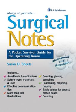 Surgical Notes A Pocket Survival Guide for the Operating Room  9780803625921 Front Cover