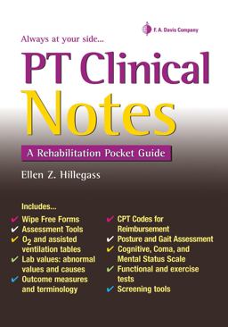 Pt Clinical Notes: A Rehabilitation Pocket Guide  9780803627604 Front Cover