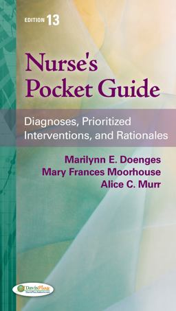 Nurse's Pocket Guide Diagnoses, Prioritized Interventions and Rationales 13th 9780803627826 Front Cover