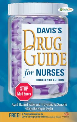 Davis's Drug Guide for Nurses 13th 9780803628342 Front Cover