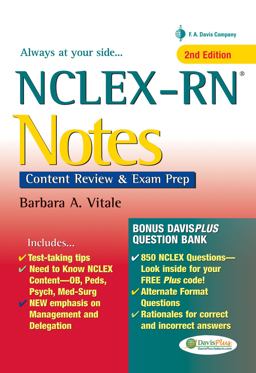 NCLEX-RN Notes Content Review and Exam Prep 2nd 9780803629134 Front Cover