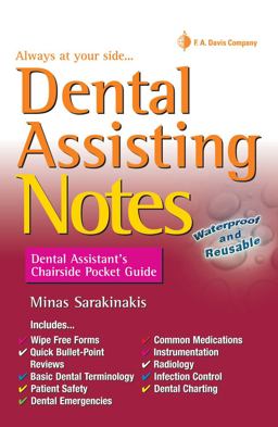 Dental Assisting Notes Dental Assistant's Chairside Pocket Guide  9780803638228 Front Cover