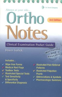 Ortho Notes Clinical Examination Pocket Guide 3rd 9780803638242 Front Cover