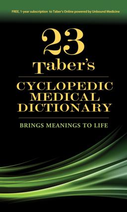 Taber's Cyclopedic Medical Dictionary 23rd 9780803659049 Front Cover