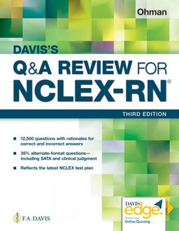 Davis's Q&amp;a Review for NCLEX-RNÂ® 3rd 2019 9780803689855 Front Cover