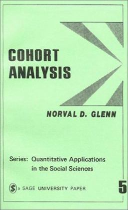 Cohort Analysis  9780803907942 Front Cover