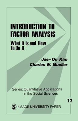 Introduction to Factor Analysis What It Is and How to Do It  9780803911659 Front Cover