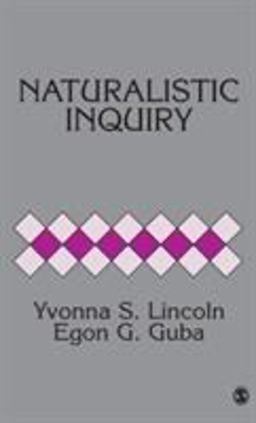 Naturalistic Inquiry  9780803924314 Front Cover