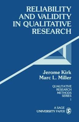 Reliability and Validity in Qualitative Research  9780803924703 Front Cover