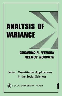 Analysis of Variance 2nd 9780803930018 Front Cover