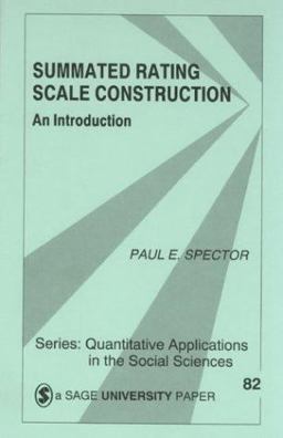 Summated Rating Scale Construction An Introduction  9780803943414 Front Cover