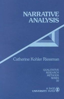 Narrative Analysis  9780803947542 Front Cover
