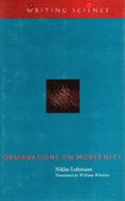 Observations on Modernity  9780804732352 Front Cover