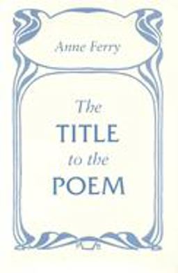 The Title to the Poem