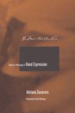 For More Than One Voice Toward a Philosophy of Vocal Expression  9780804749558 Front Cover
