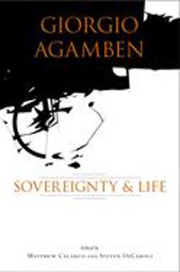 Giorgio Agamben Sovereignty and Life  9780804750509 Front Cover