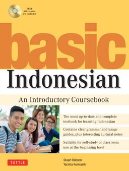 Basic Indonesian An Introductory Coursebook (MP3 Audio CD Included)  9780804838962 Front Cover