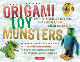Origami Toy Monsters Kit Easy-To-Assemble Paper Toys That Shudder, Shake, Lurch and Amaze!: Kit with Origami Book, 11 Cardstock Sheets and Tools  9780804844567 Front Cover