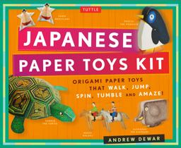 Japanese Paper Toys Kit Origami Paper Toys That Walk, Jump, Spin, Tumble and Amaze!  9780804846325 Front Cover