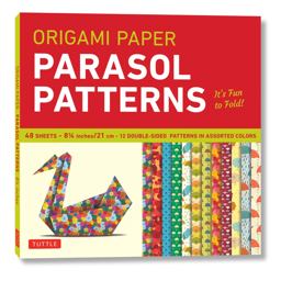 Origami Paper - Parasol Patterns - 8 1/4 Inch - 48 Sheets Tuttle Origami Paper: Origami Sheets Printed with 12 Different Designs: Instructions for 8 Projects Included  9780804848541 Front Cover