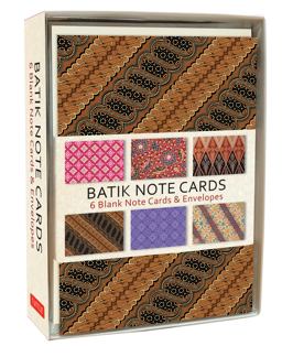 Batik Note Cards 6 Blank Note Cards and Envelopes (4 X 6 Inch Cards in a Box)  9780804850766 Front Cover