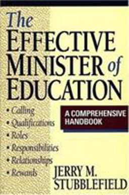 Effective Minister of Education  9780805410624 Front Cover