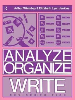 Analyze, Organize, Write 2nd 9780805800821 Front Cover