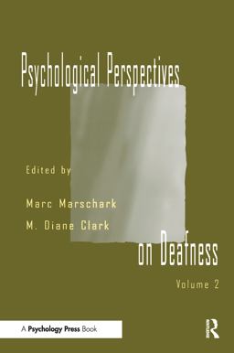 Psychological Perspectives on Deafness Volume II  9780805827101 Front Cover