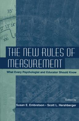 New Rules of Measurement What Every Psychologist and Educator Should Know  9780805828603 Front Cover