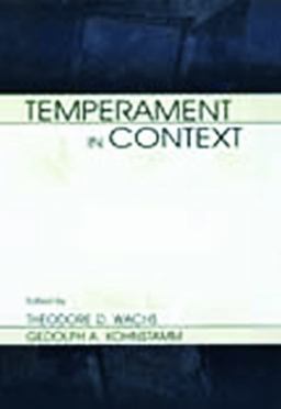 Temperament in Context  9780805830194 Front Cover