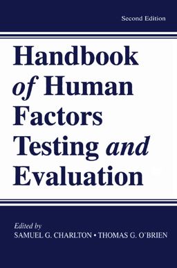 Handbook of Human Factors Testing and Evaluation 2nd 9780805832914 Front Cover