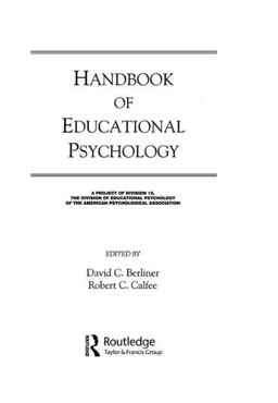 Handbook of Educational Psychology  9780805850802 Front Cover