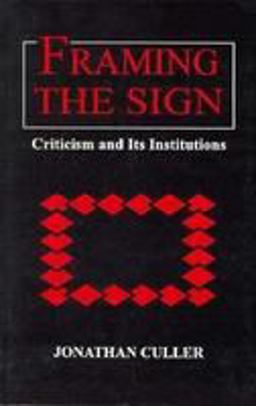 Framing the Sign Framing the Sign