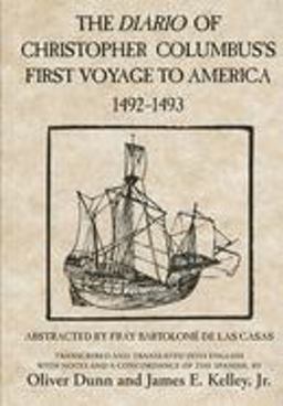Diario of Christopher Columbus's First Voyage to America, 1492-1493  9780806123844 Front Cover