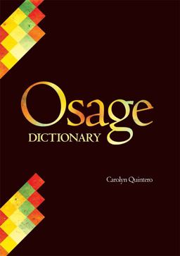 Osage Dictionary  9780806138442 Front Cover