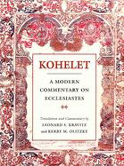 Kohelet: a Modern Commentary on Ecclesiastes  9780807408001 Front Cover