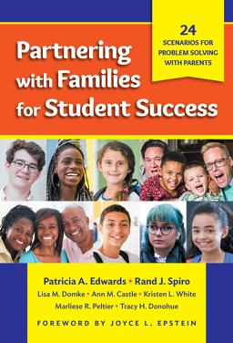 Partnering with Families for Student Success 24 Scenarios for Problem Solving with Parents  9780807761175 Front Cover