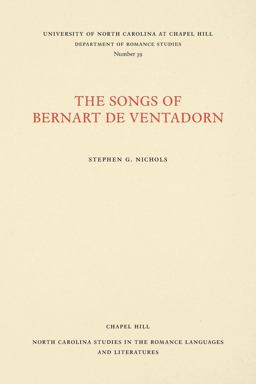 The Songs of Bernart de Ventadorn