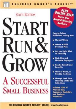 Start, Run, and Grow A successful Small Business 6th 9780808017943 Front Cover