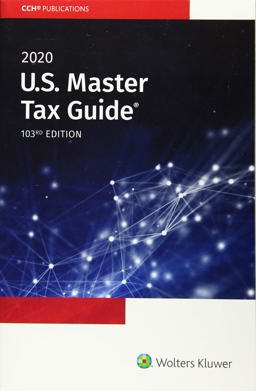 U. S. Master Tax Guide (2020)  9780808047797 Front Cover