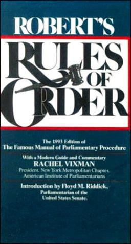 Robert's Rules of Order