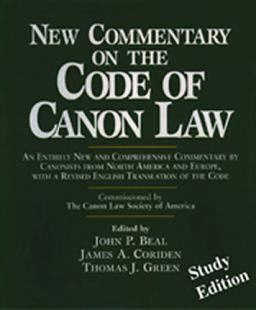 New Commentary on the Code of Canon Law  9780809140664 Front Cover