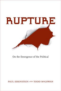 Rupture On the Emergence of the Political  9780810128514 Front Cover