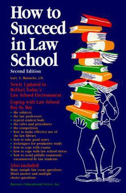 How to Succeed in Law School 2nd 9780812014495 Front Cover
