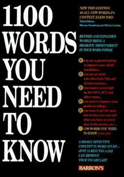 1100 Words You Need to Know 3rd 9780812016208 Front Cover
